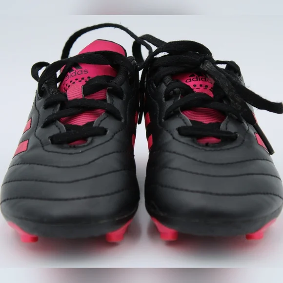 Adidas Kids Soccer Cleats Black Pink Size 12.5K - Picture 2 of 10